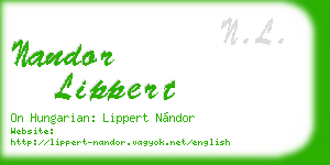nandor lippert business card
